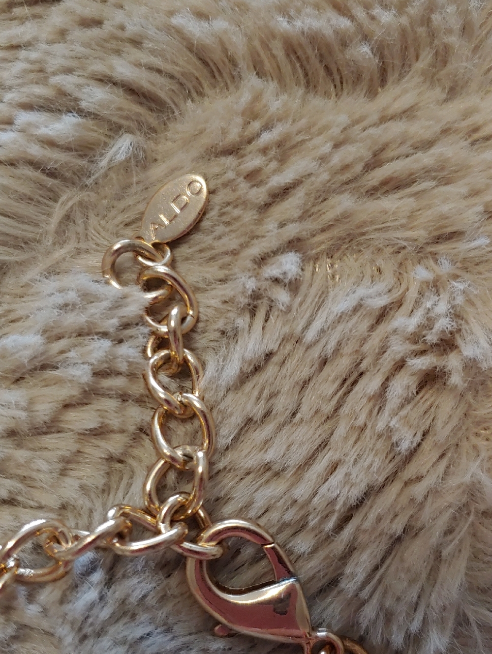Aldo Gold-Tone Multi-Chain Statement Necklace - Picture 3 of 3